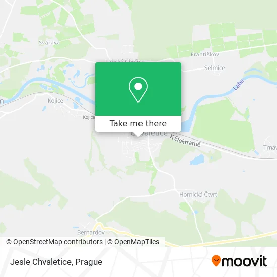 Карта Jesle Chvaletice