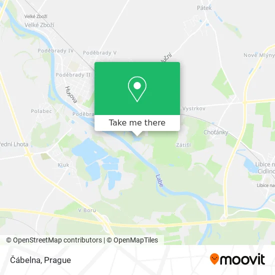 Карта Čábelna
