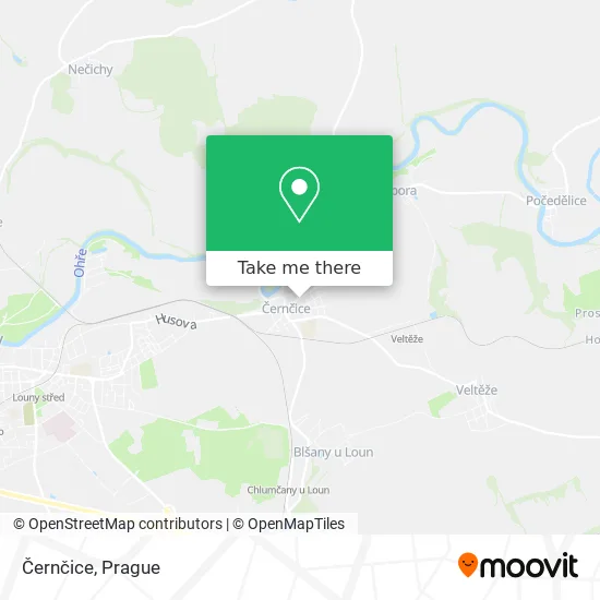Карта Černčice