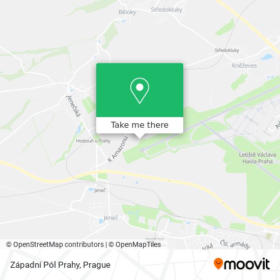 Západní Pól Prahy map