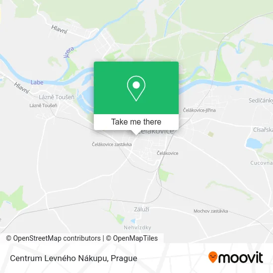 Карта Centrum Levného Nákupu