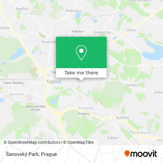 Šanovský Park map