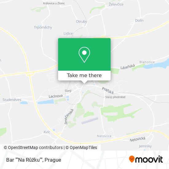 Bar ""Na Růžku"" map