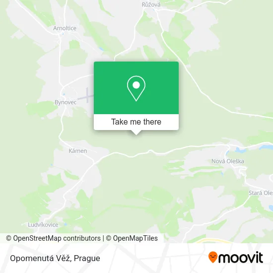 Карта Opomenutá Věž