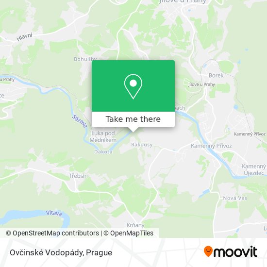 Ovčinské Vodopády map