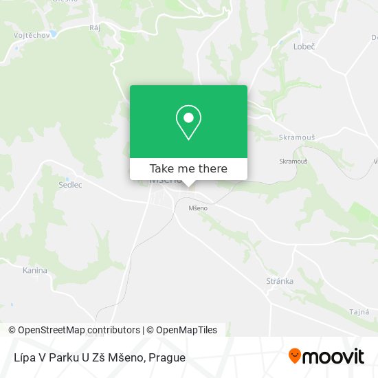 Lípa V Parku U Zš Mšeno map