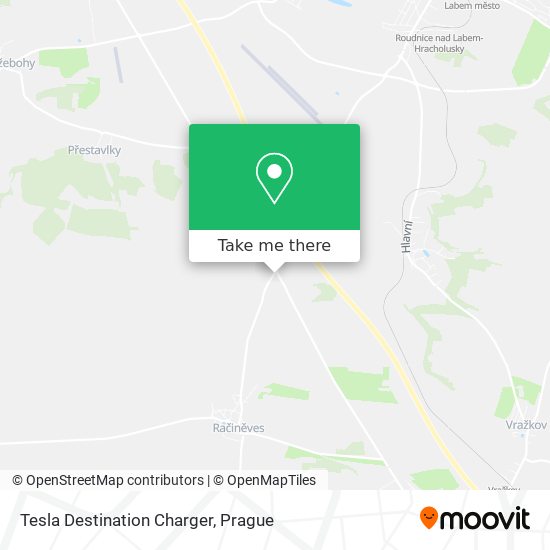 Tesla Destination Charger map