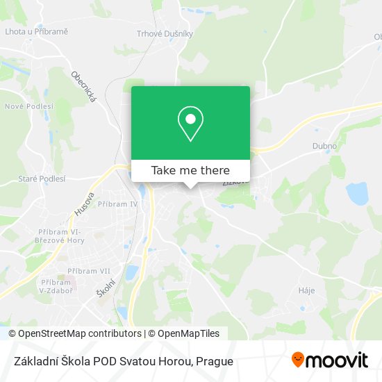 Základní Škola POD Svatou Horou map