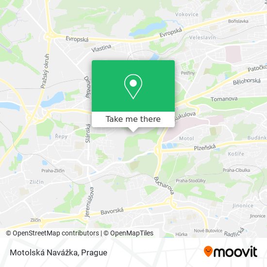 Motolská Navážka map