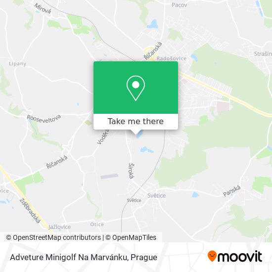 Adveture Minigolf Na Marvánku map