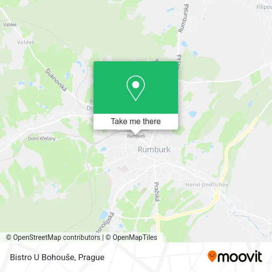 Карта Bistro U Bohouše