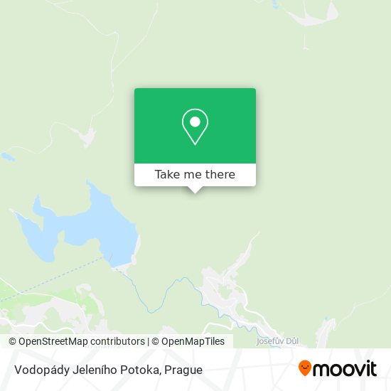 Vodopády Jeleního Potoka map