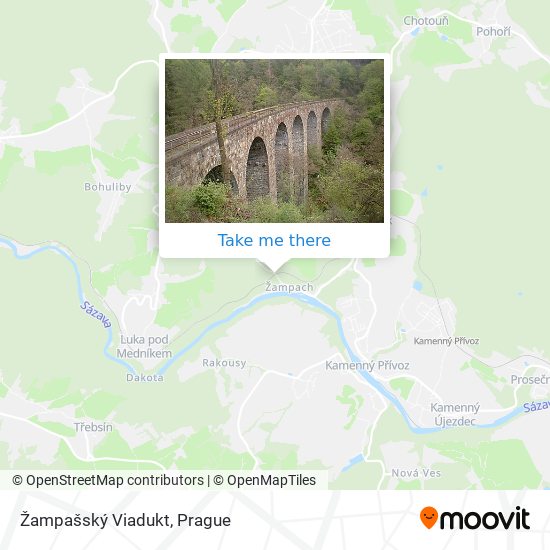 Žampašský Viadukt map