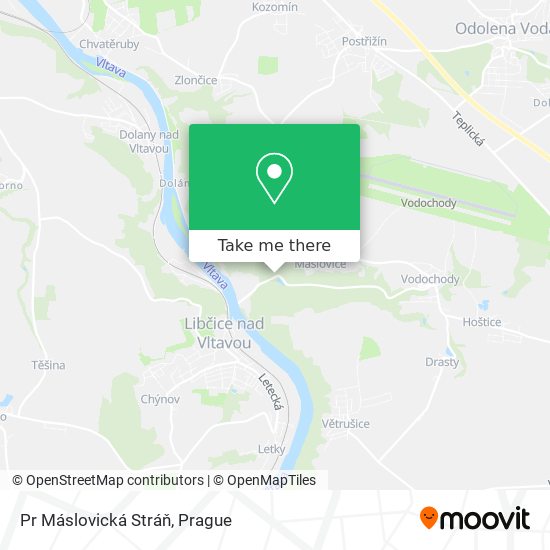 Pr Máslovická Stráň map