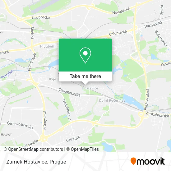 Карта Zámek Hostavice