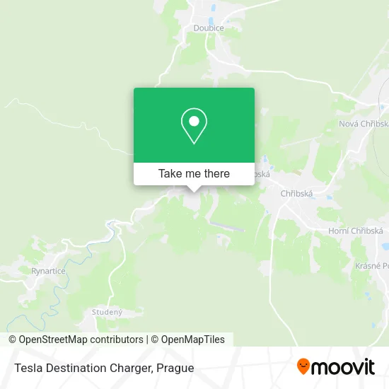 Карта Tesla Destination Charger
