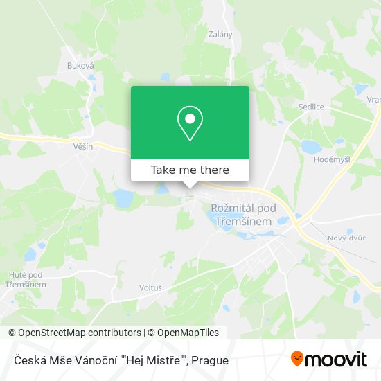 Česká Mše Vánoční ""Hej Mistře"" map