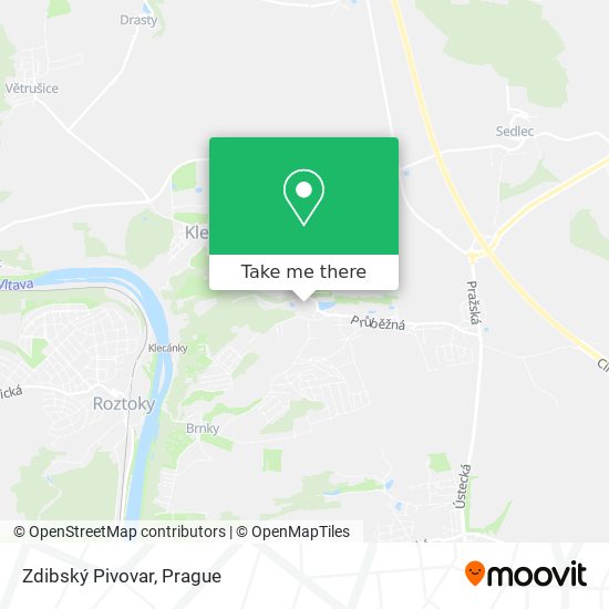 Zdibský Pivovar map