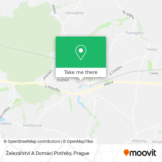 Карта Železářství A Domácí Potřeby