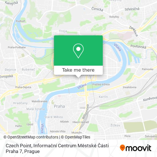 Czech Point, Informační Centrum Městské Části Praha 7 map