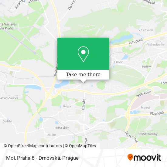 Mol, Praha 6 - Drnovská map