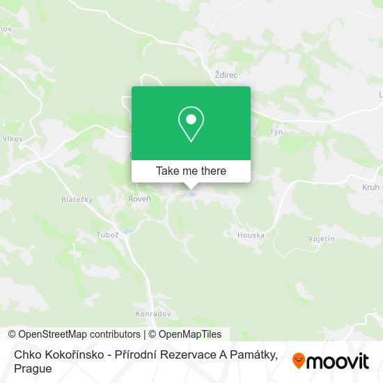 Chko Kokořínsko - Přírodní Rezervace A Památky map
