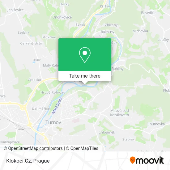 Карта Klokoci.Cz