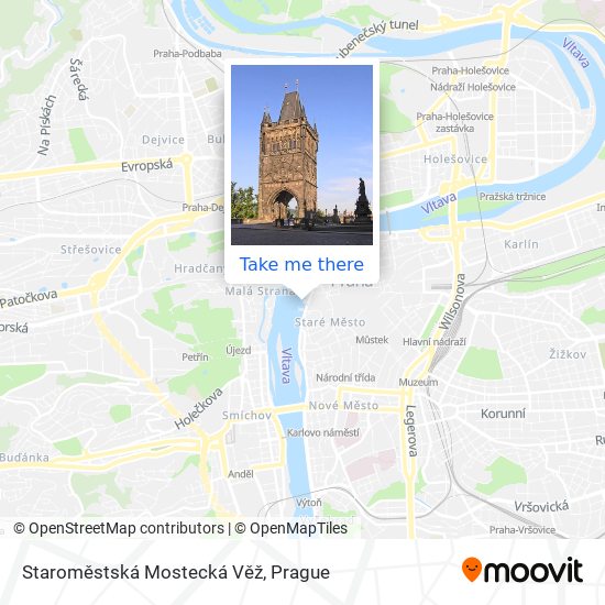 Staroměstská Mostecká Věž map