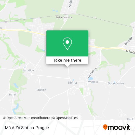 Mš A Zš Sibřina map