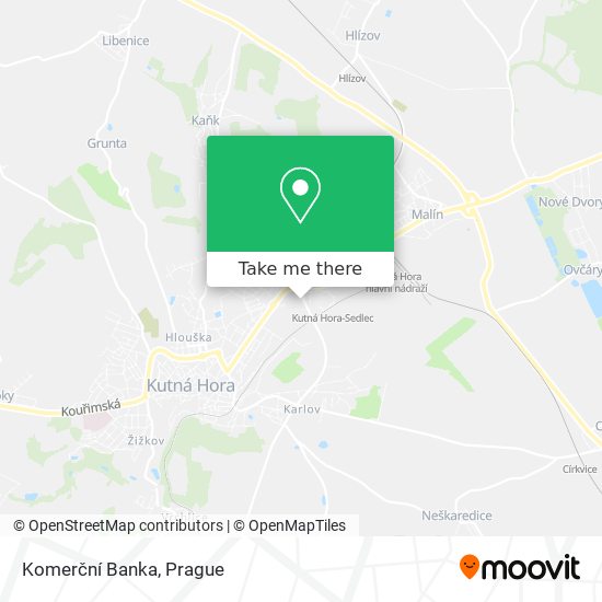 Komerční Banka map