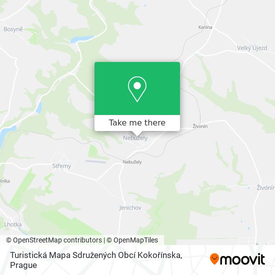 Turistická Mapa Sdružených Obcí Kokořínska map