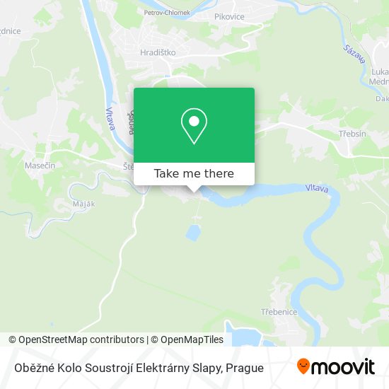 Oběžné Kolo Soustrojí Elektrárny Slapy map