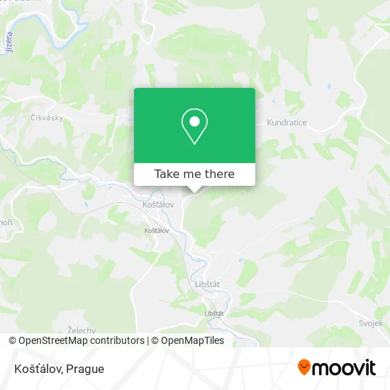 Карта Košťálov