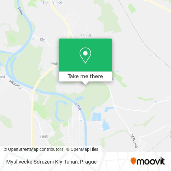 Myslivecké Sdružení Kly-Tuhaň map