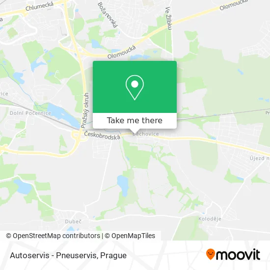 Autoservis - Pneuservis map