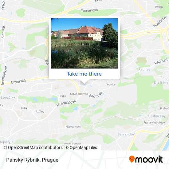 Panský Rybník map