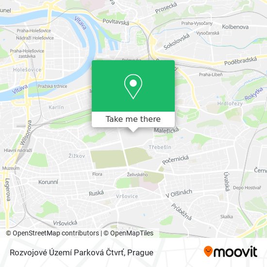 Rozvojové Území Parková Čtvrť map