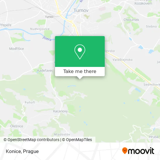 Карта Konice
