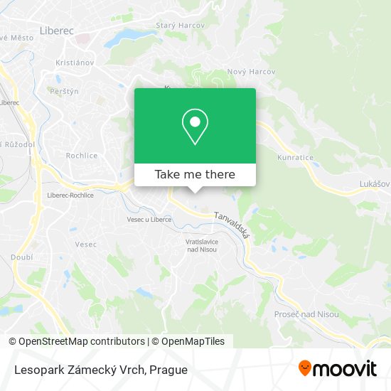 Lesopark Zámecký Vrch map