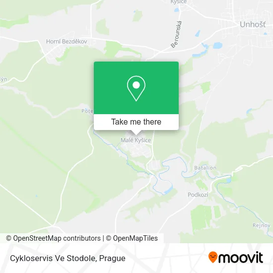 Карта Cykloservis Ve Stodole