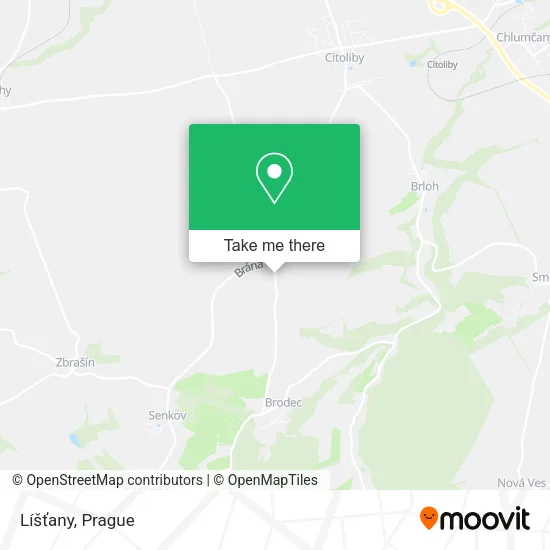 Карта Líšťany
