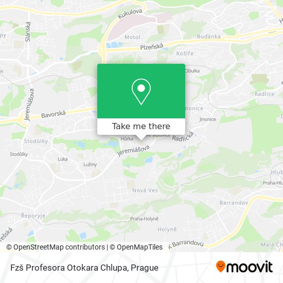 Fzš Profesora Otokara Chlupa map