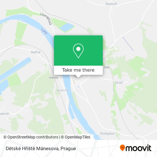 Dětské Hřiště Mánesova map