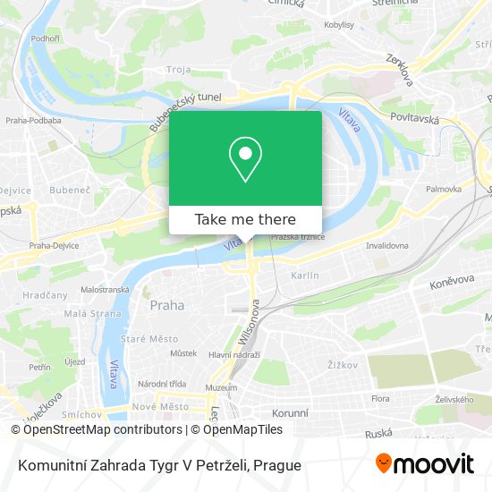 Komunitní Zahrada Tygr V Petrželi map