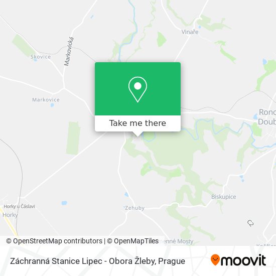 Záchranná Stanice Lipec - Obora Žleby map