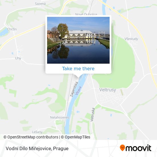 Карта Vodní Dílo Miřejovice