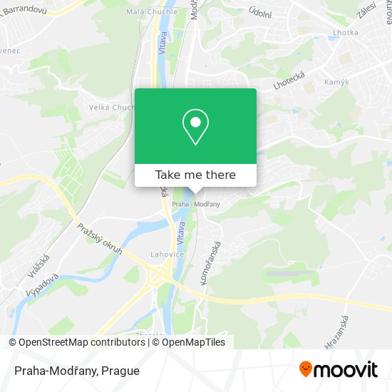 Praha-Modřany map