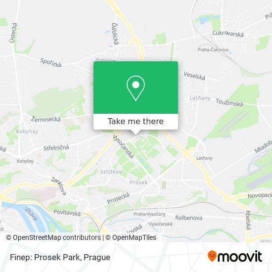 Карта Finep: Prosek Park