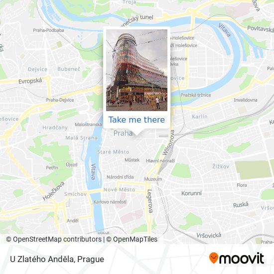 U Zlatého Anděla map