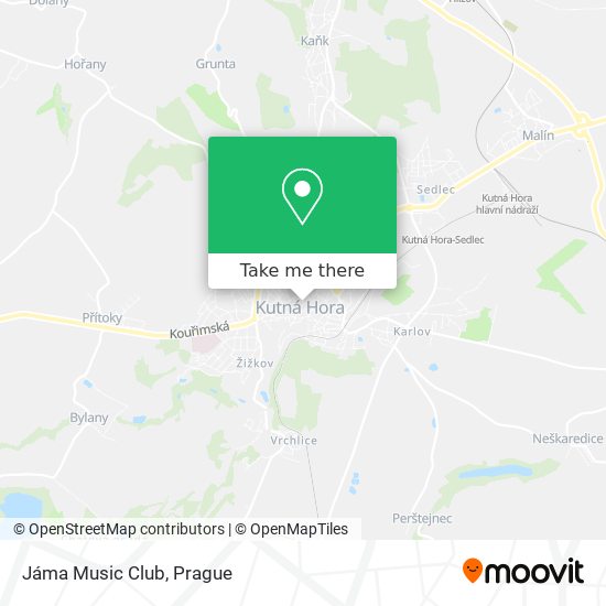 Jáma Music Club map